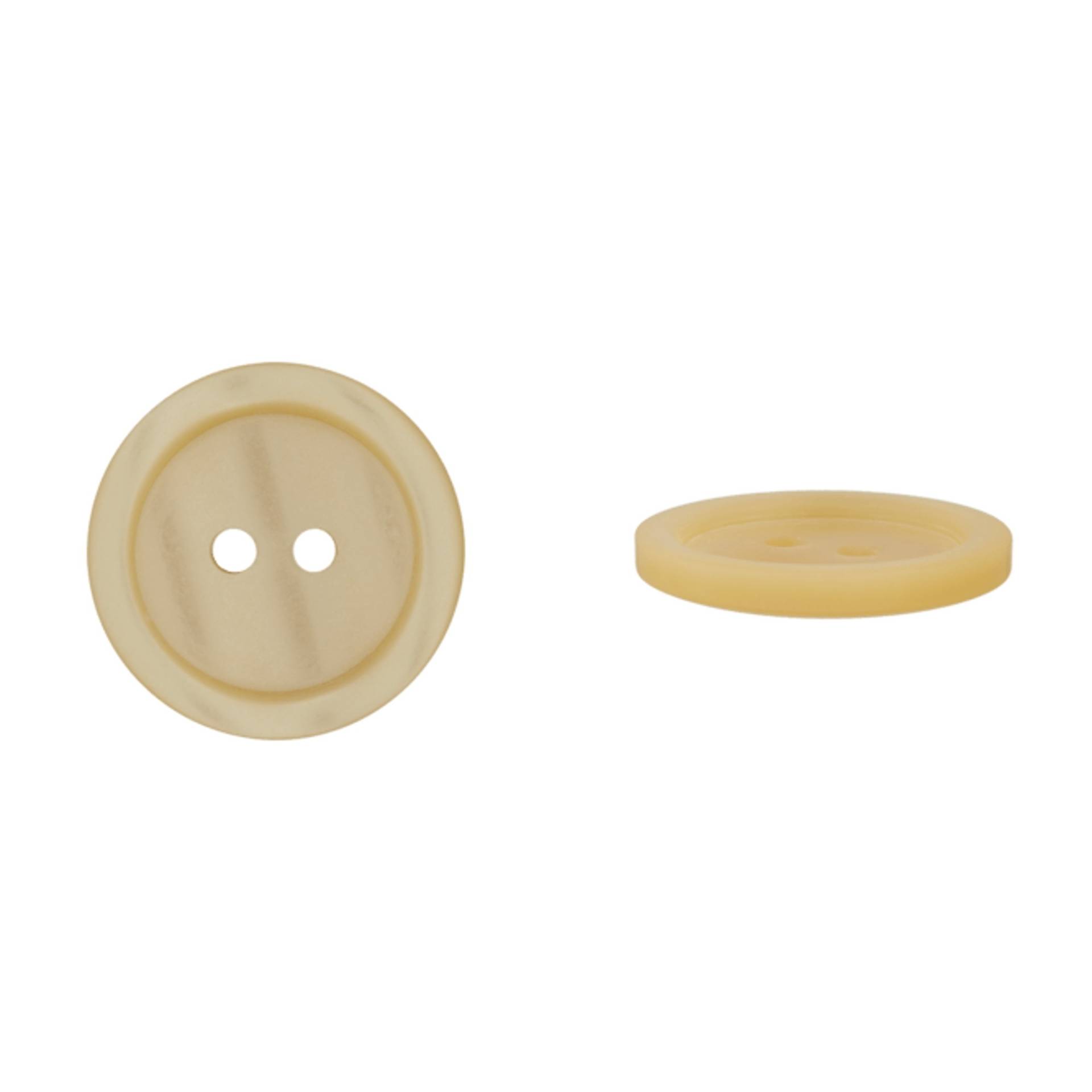2-Loch Knopf Basic, hellbeige, 11mm 2-Loch Knopf Basic, hellbeige, 11mm von Stoffe Hemmers