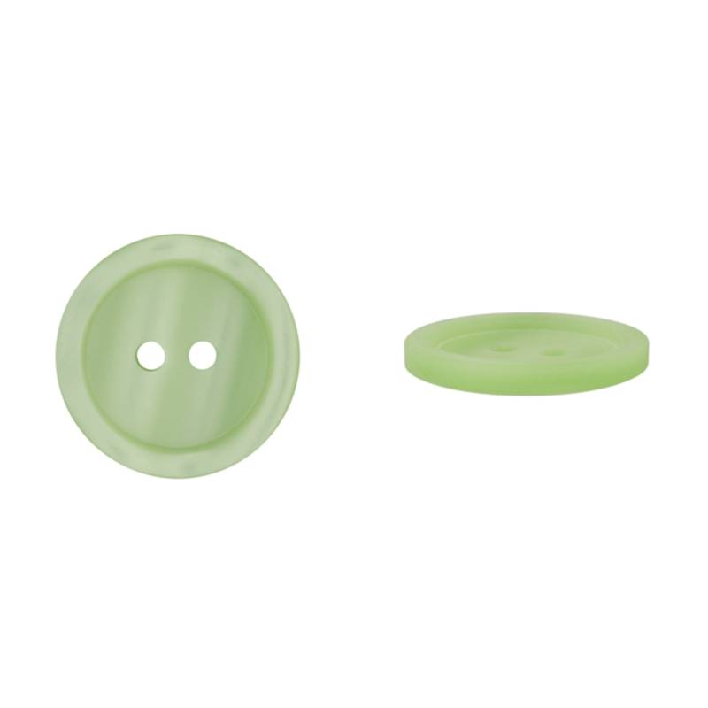 2-Loch Knopf Basic, hellgrün, 20mm 2-Loch Knopf Basic, hellgrün, 20mm von Stoffe Hemmers