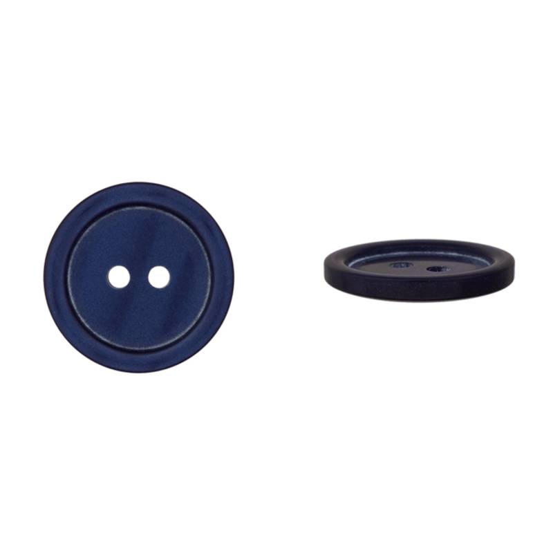 2-Loch Knopf Basic, marineblau, 11mm 2-Loch Knopf Basic, marineblau, 11mm von Stoffe Hemmers