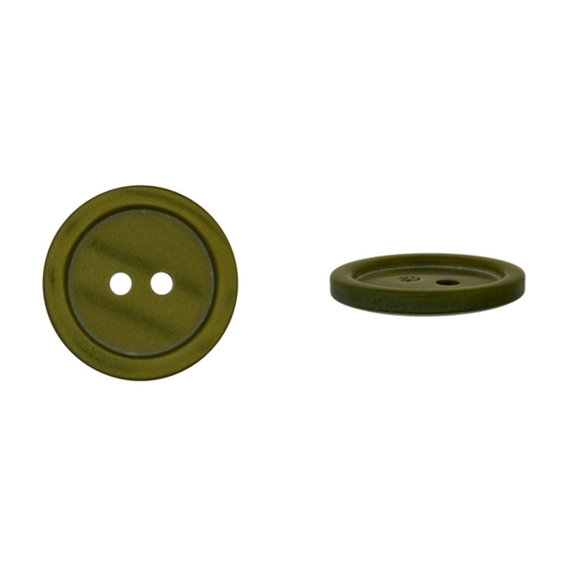 2-Loch Knopf Basic, oliv, 11mm 2-Loch Knopf Basic, oliv, 11mm von Stoffe Hemmers