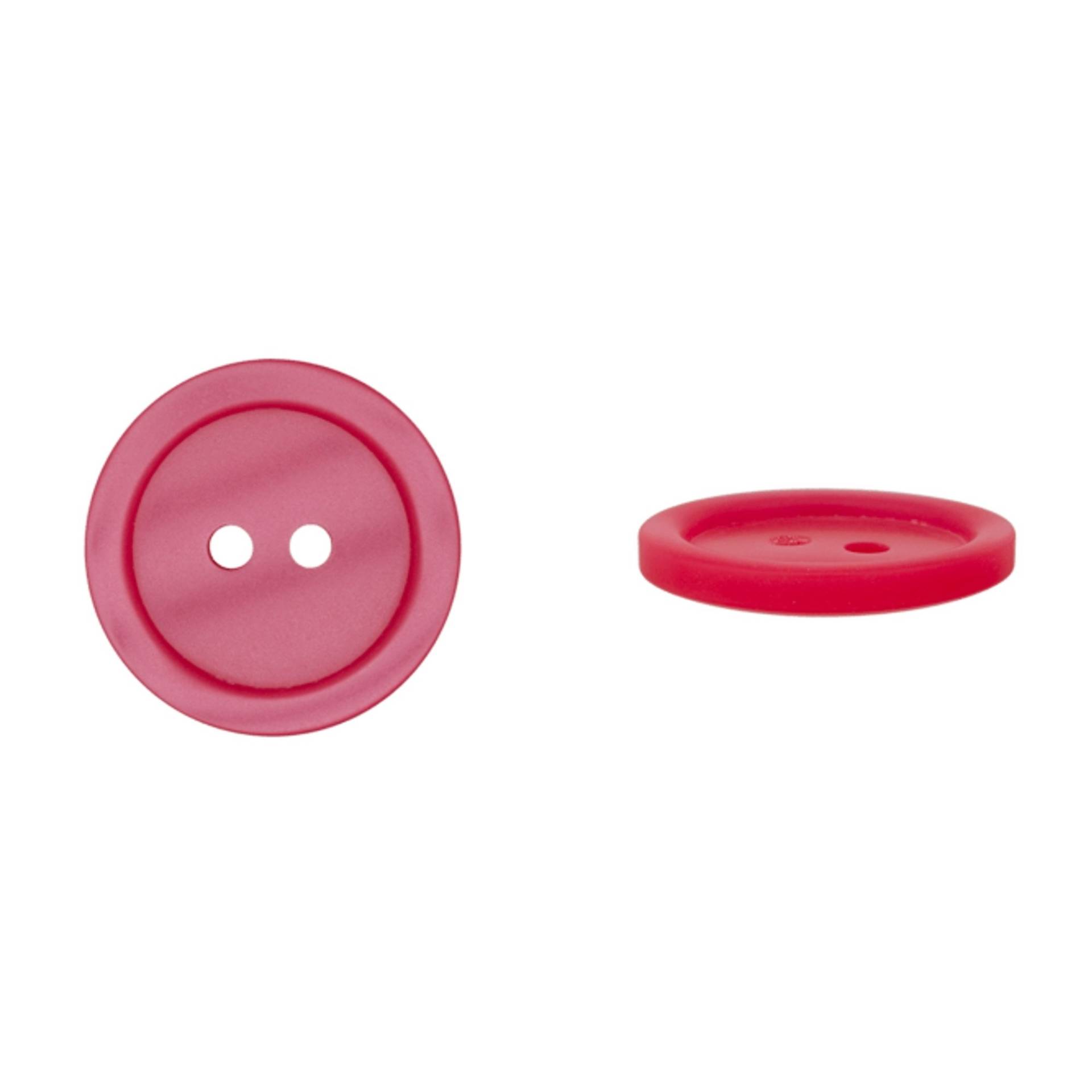 2-Loch Knopf Basic, pink, 11mm 2-Loch Knopf Basic, pink, 11mm von Stoffe Hemmers