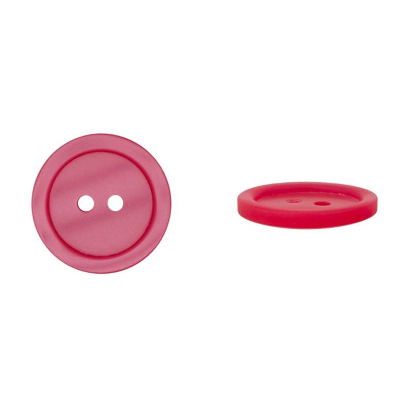 2-Loch Knopf Basic, pink, 11mm 2-Loch Knopf Basic, pink, 11mm von Stoffe Hemmers