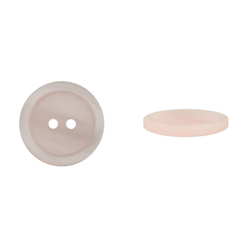 2-Loch Knopf Basic, rosé, 20mm von Stoffe Hemmers