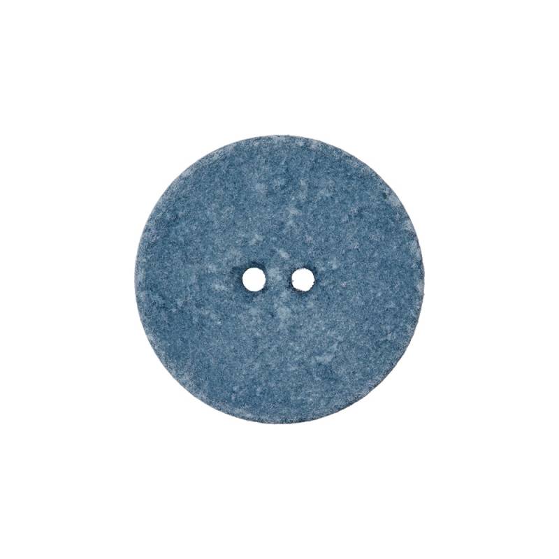 2-Loch  Knopf Marmor recycelt 25 mm, hellblau (0066) von Stoffe Hemmers