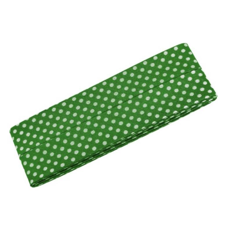 3 m Baumwollschrägband Dots Oaki Doki grün 3 m Baumwollschrägband Dots Oaki Doki grün von Stoffe Hemmers