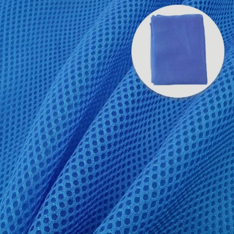 3D Mesh 150 x 50 cm, blau von Stoffe Hemmers