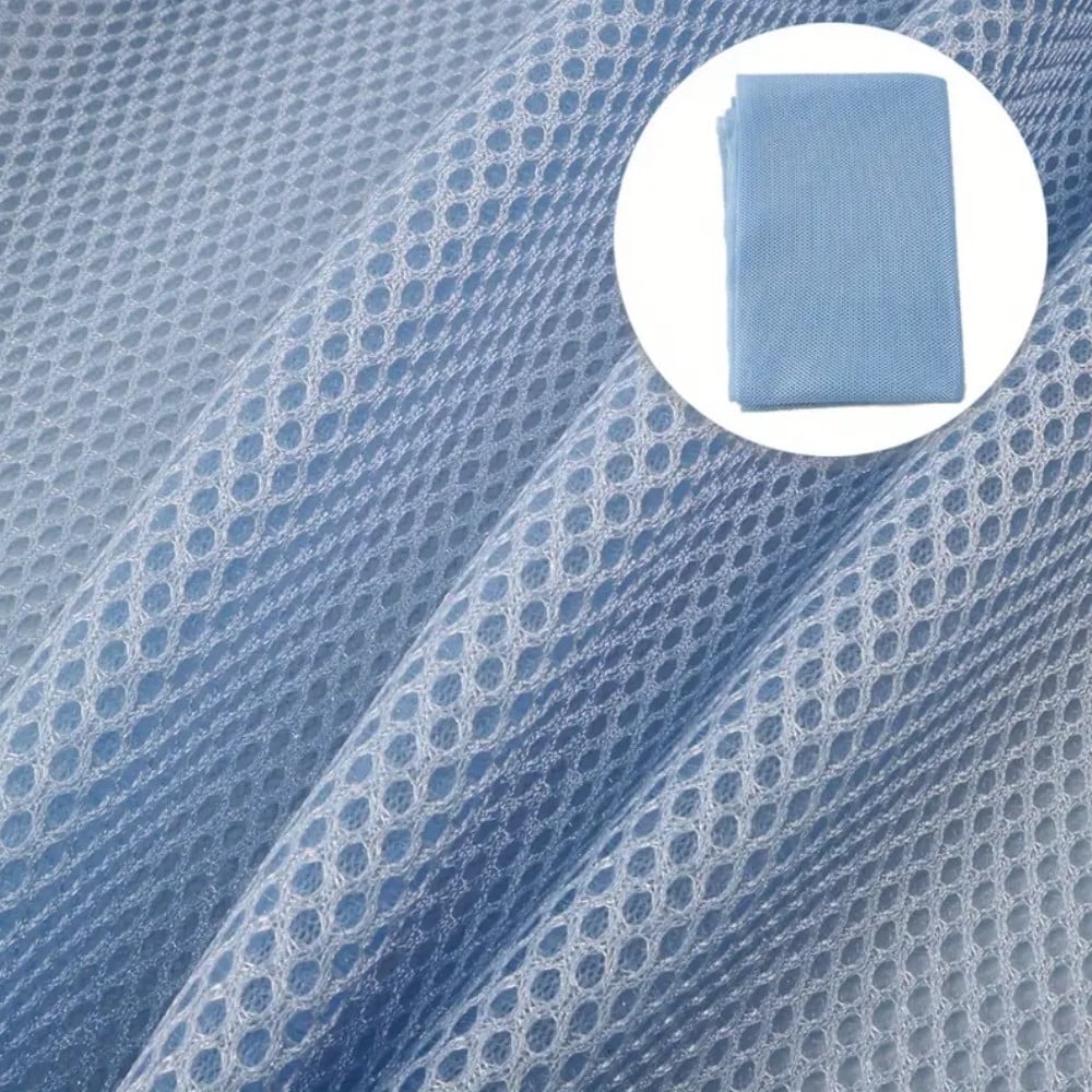 3D Mesh 150 x 50 cm, hellblau 3D Mesh 150 x 50 cm, hellblau von Stoffe Hemmers
