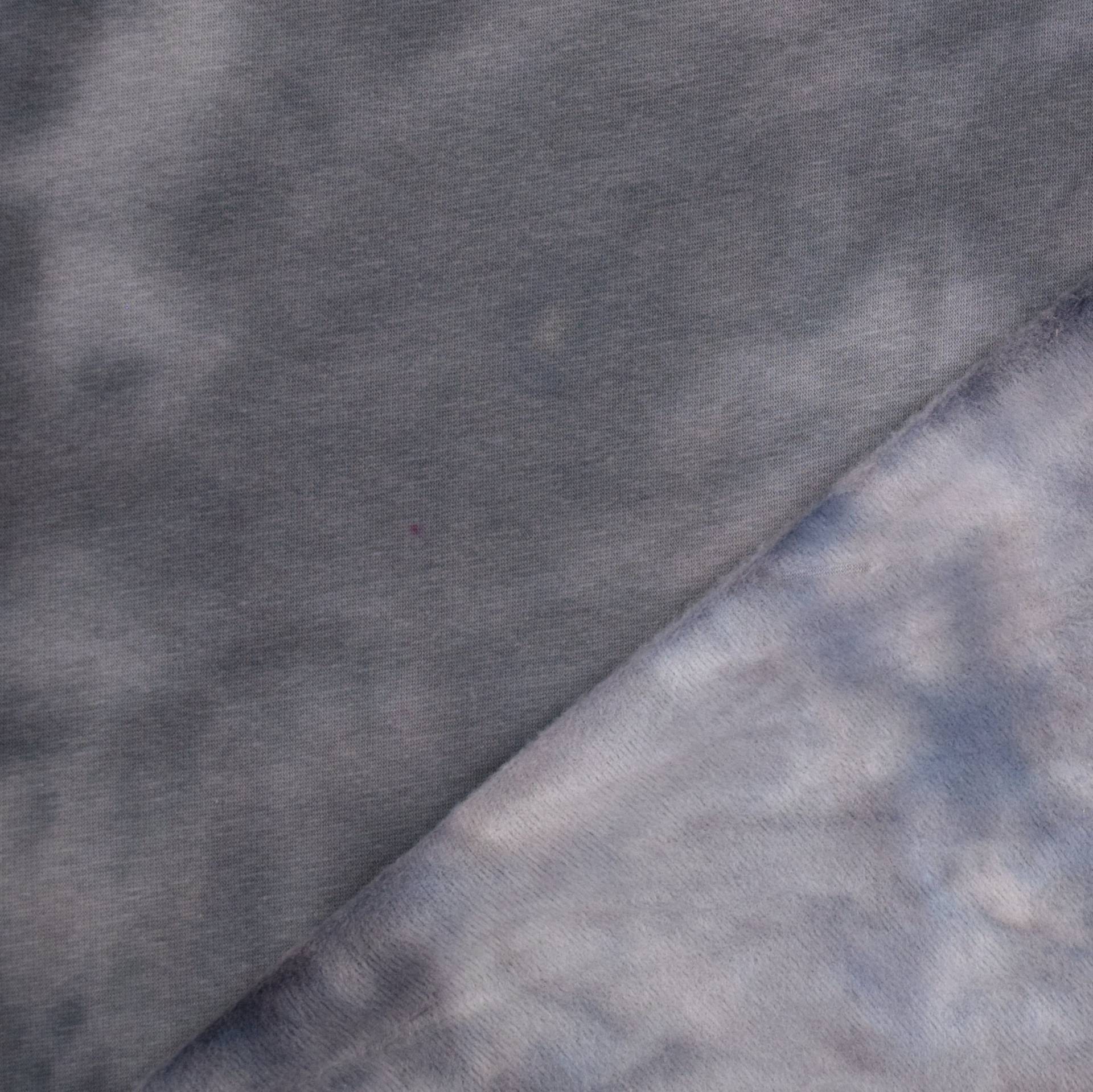 Alpenfleece Batik, grau Alpenfleece Batik, grau von Stoffe Hemmers