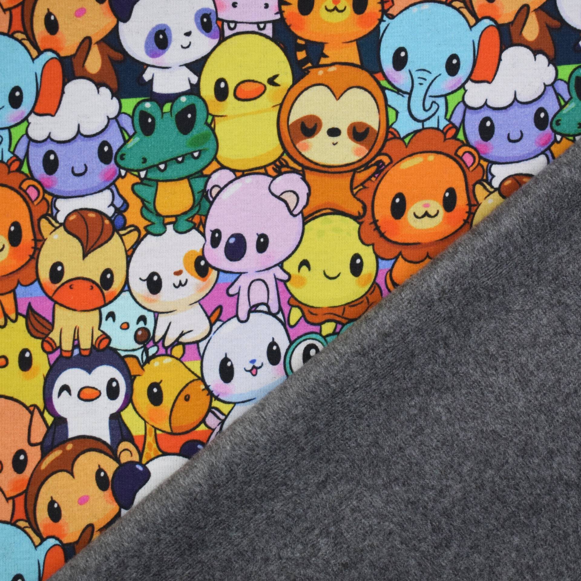 Alpenfleece Cute Animals, multicolor Alpenfleece Cute Animals, multicolor von Stoffe Hemmers