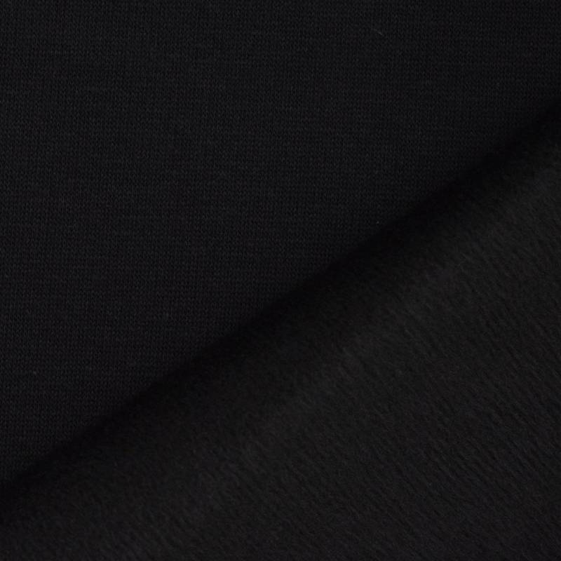 Alpenfleece Flo, schwarz von Stoffe Hemmers