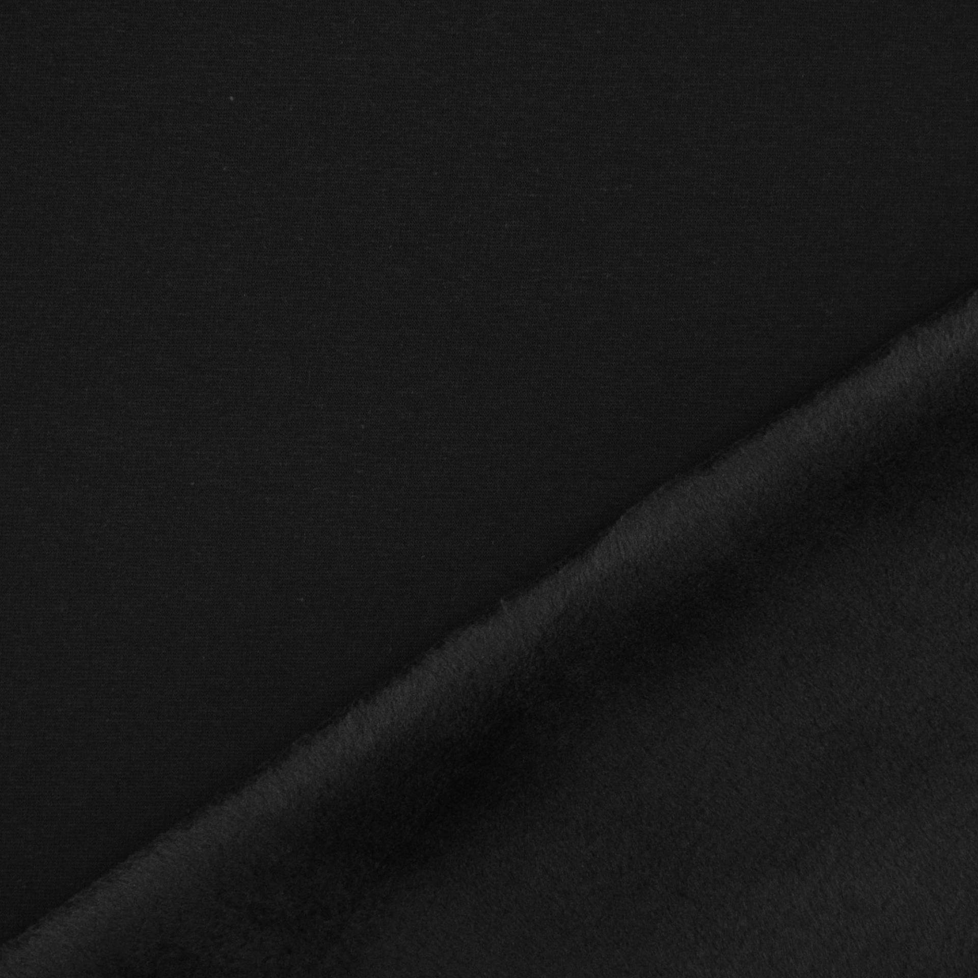 Alpenfleece Sweat Janine, schwarz meliert Alpenfleece Sweat Janine, schwarz meliert von Stoffe Hemmers