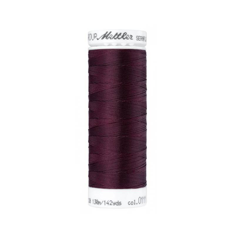 Amann Mettler Seraflex Elastikgarn 120, weinrot von Stoffe Hemmers