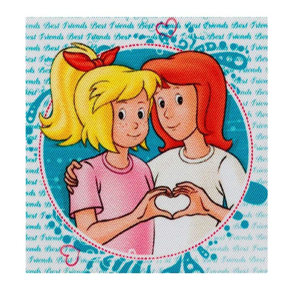 Applikation Bibi & Tina, Freundinnen Applikation Bibi & Tina, Freundinnen von Stoffe Hemmers
