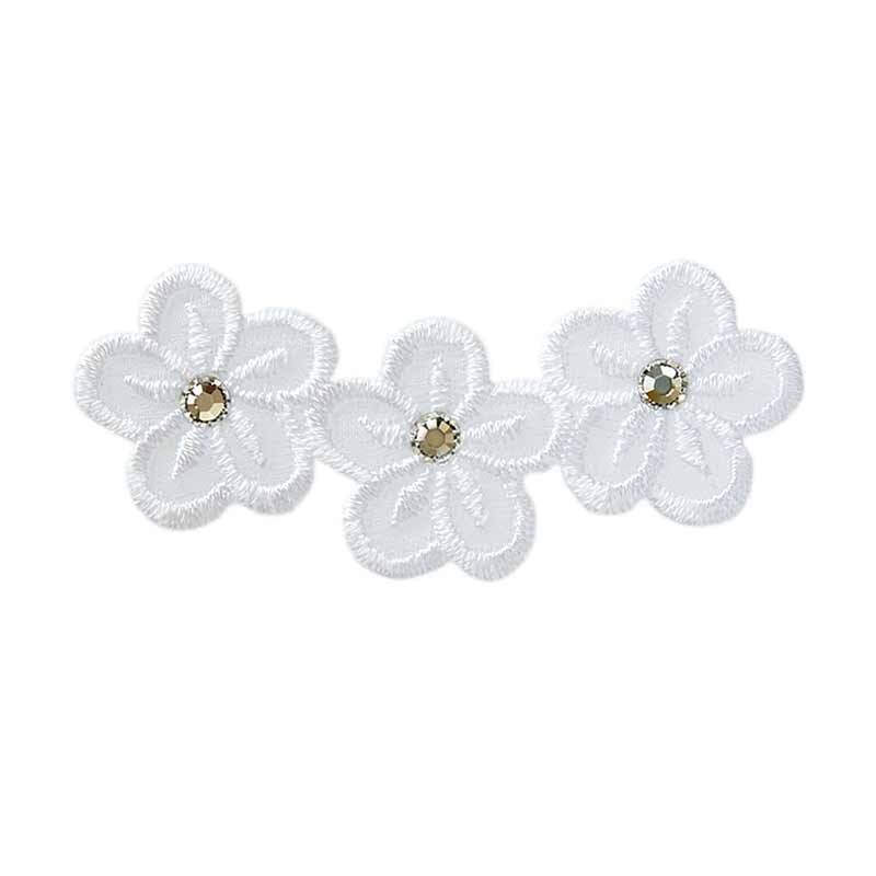 Applikation Blumen mit Strass Applikation Blumen mit Strass von Stoffe Hemmers