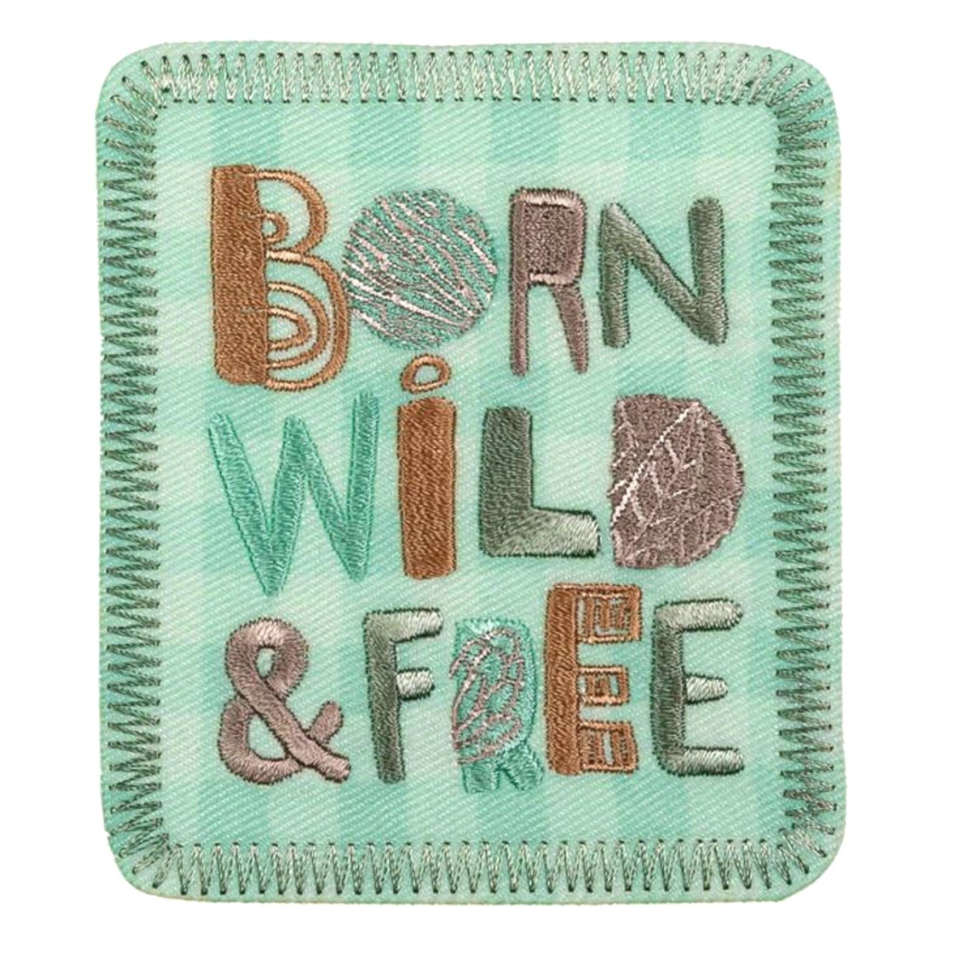 Applikation Born, Wild & Free von Stoffe Hemmers