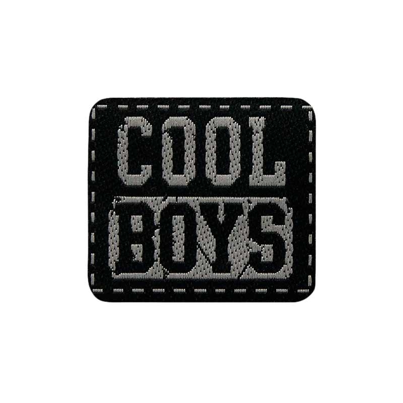 Applikation Cool Boys Etikett von Stoffe Hemmers