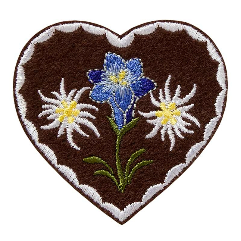 Applikation Herz mit Edelweiss Applikation Herz mit Edelweiss von Stoffe Hemmers
