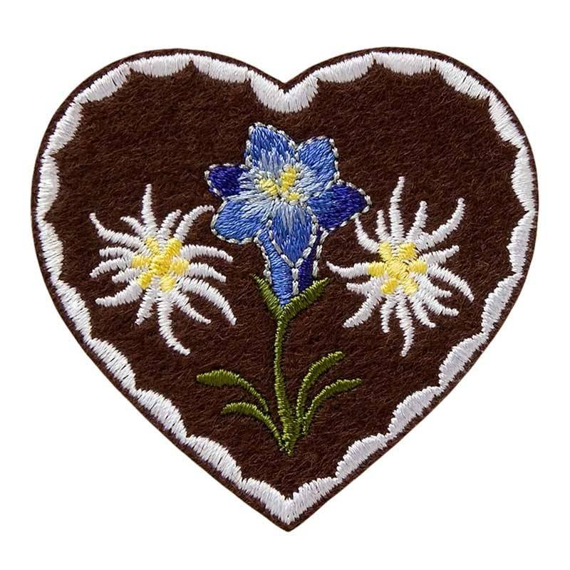 Applikation Herz mit Edelweiss Applikation Herz mit Edelweiss von Stoffe Hemmers