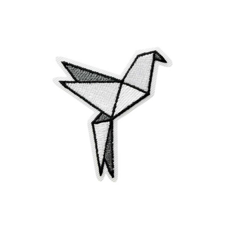Applikation Origami Vogel Applikation Origami Vogel von Stoffe Hemmers