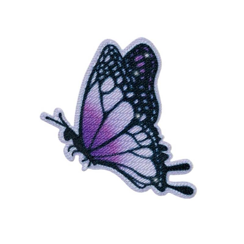 Applikation Schmetterling, lila von Stoffe Hemmers