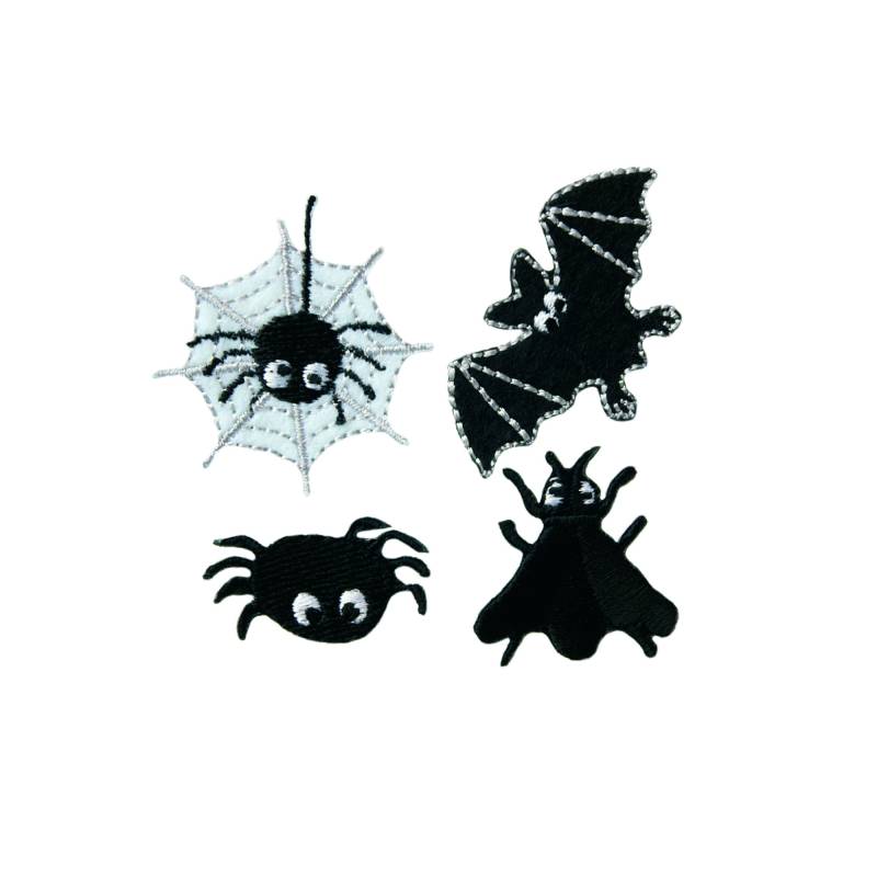 Applikation Set Halloween 4 Stück Applikation Set Halloween 4 Stück von Stoffe Hemmers