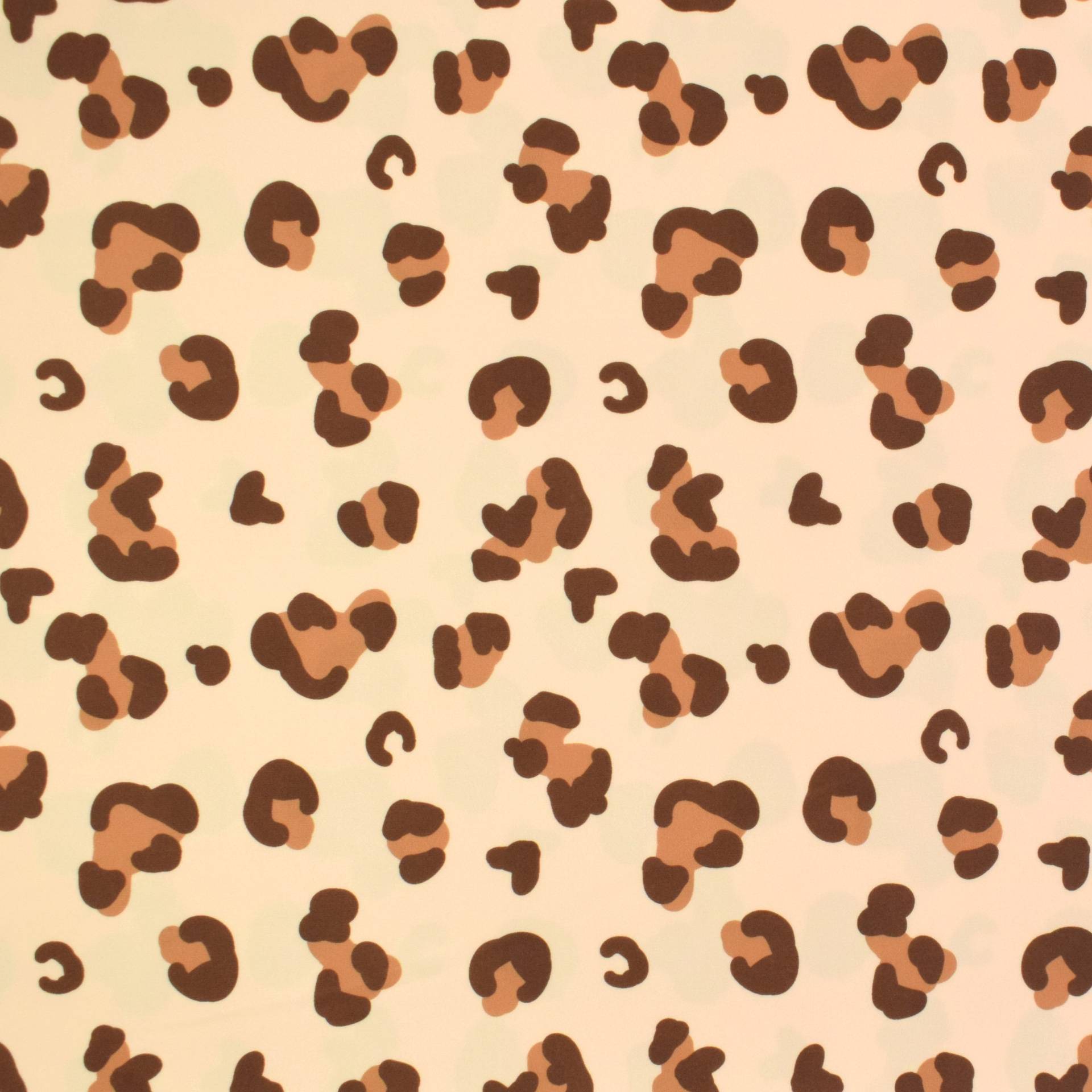 Badeanzugstoff Leopard, creme von Stoffe Hemmers