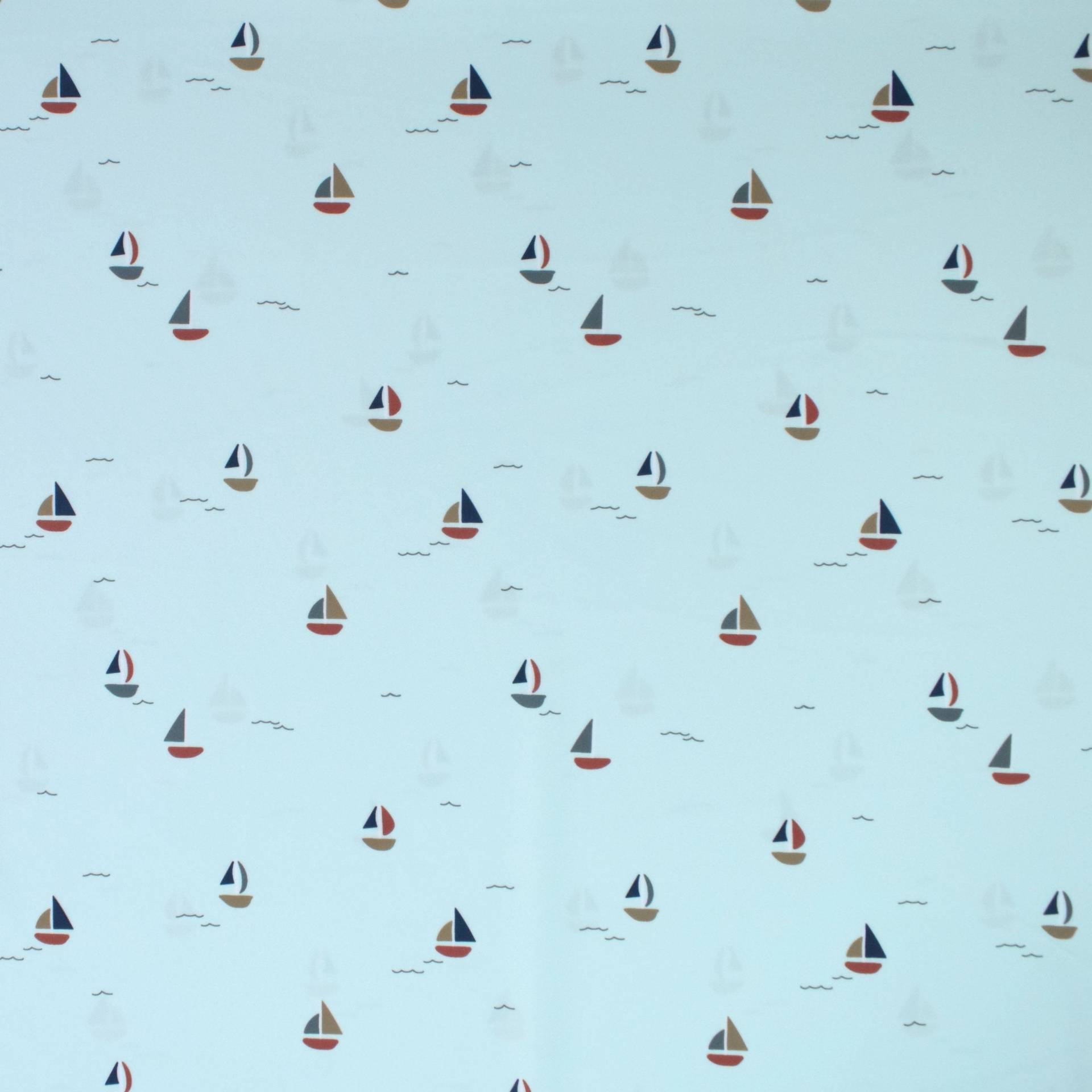 Badeanzugstoff Sailboats, pastellblau Badeanzugstoff Sailboats, pastellblau von Stoffe Hemmers