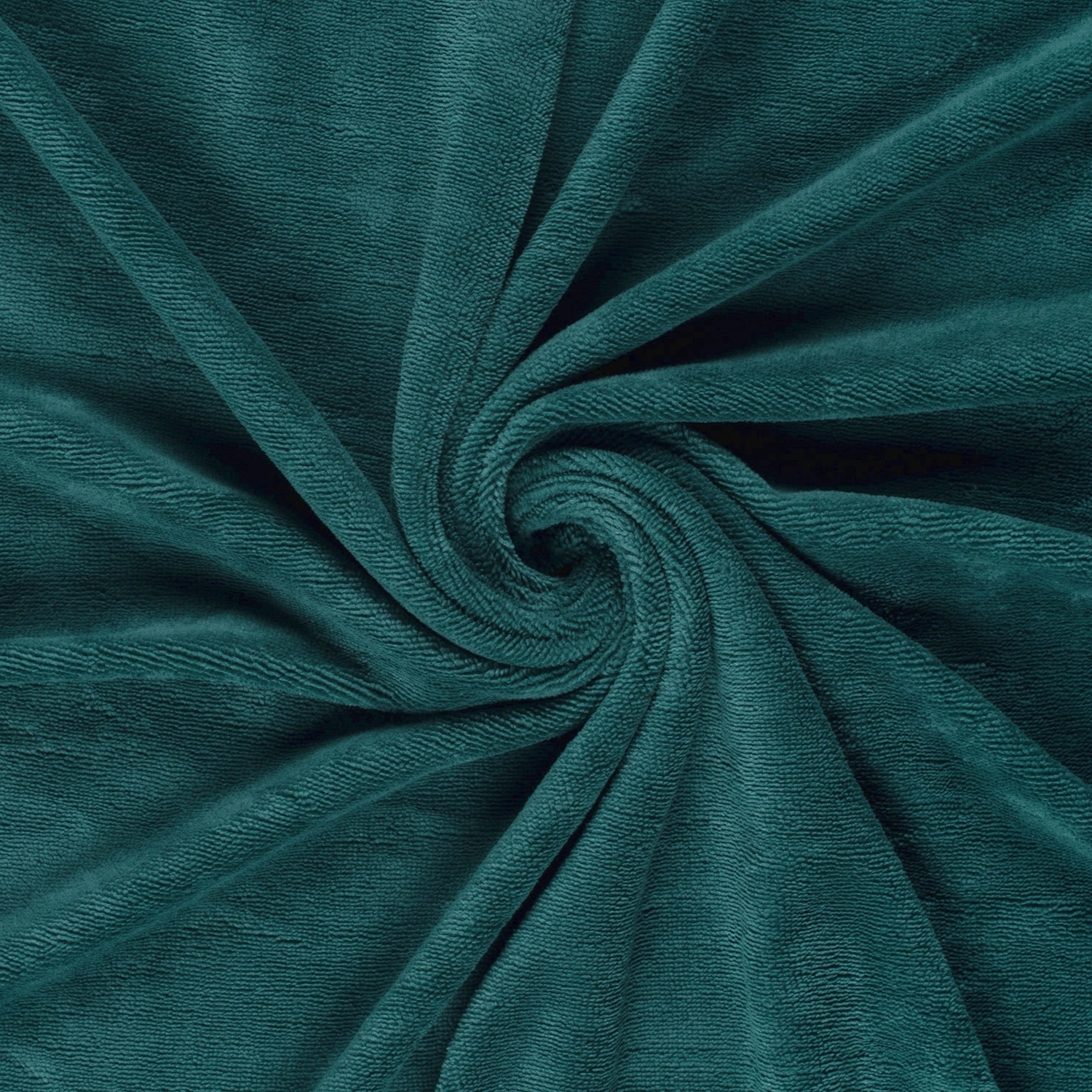 Bambus Frottee, petrol von Stoffe Hemmers