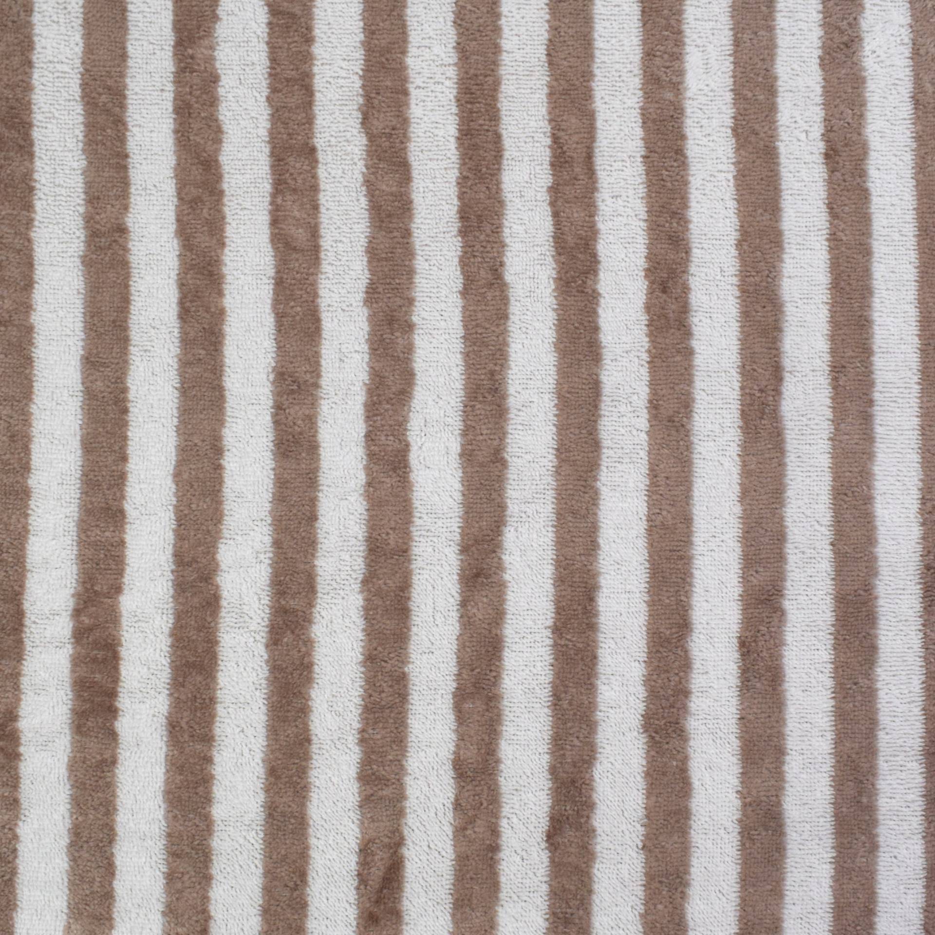 Bambus Frottee Stripes, hellbraun Bambus Frottee Stripes, hellbraun von Stoffe Hemmers