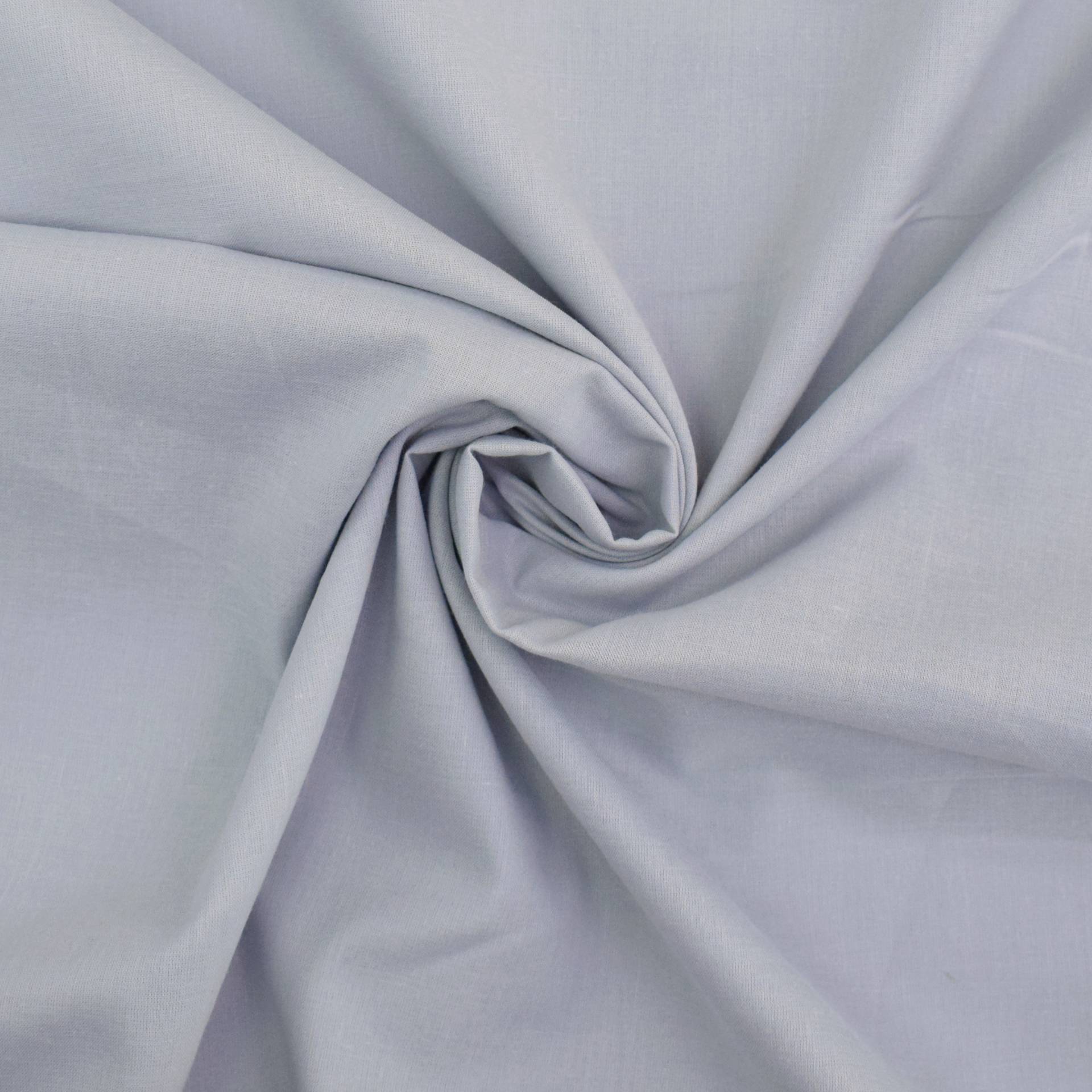 Baumwoll Batist, hellgrau von Stoffe Hemmers