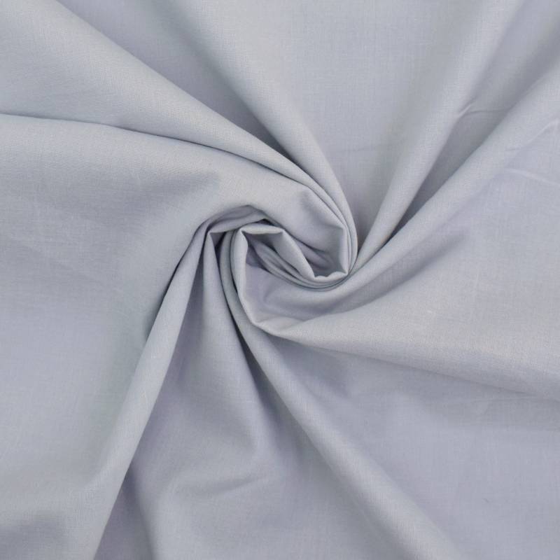 Baumwoll Batist, hellgrau von Stoffe Hemmers