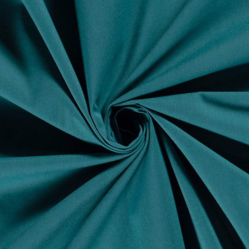 Baumwoll Batist, petrol von Stoffe Hemmers