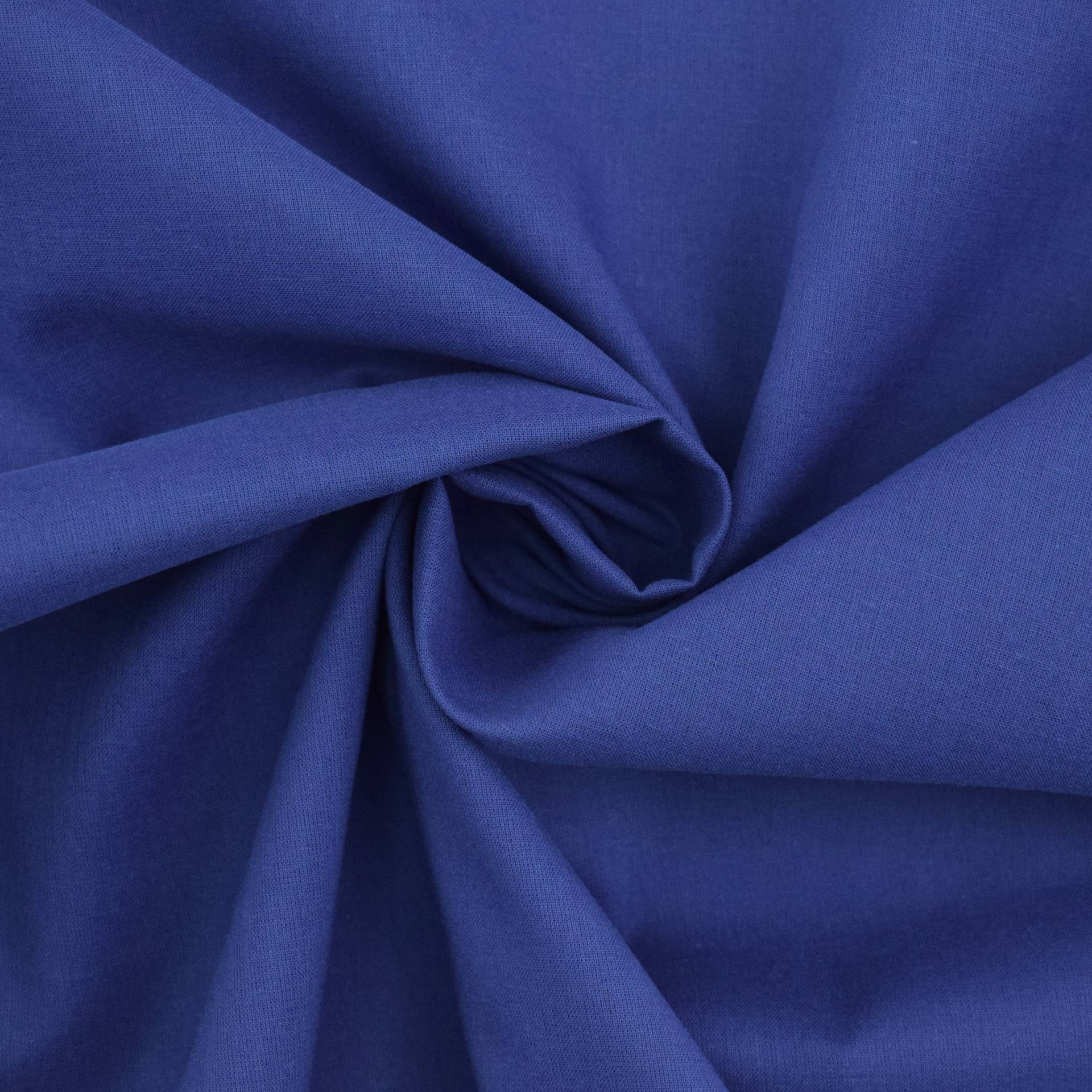 Baumwoll Batist, royalblau von Stoffe Hemmers