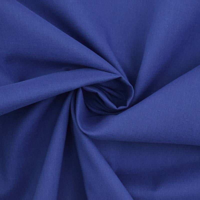 Baumwoll Batist, royalblau von Stoffe Hemmers