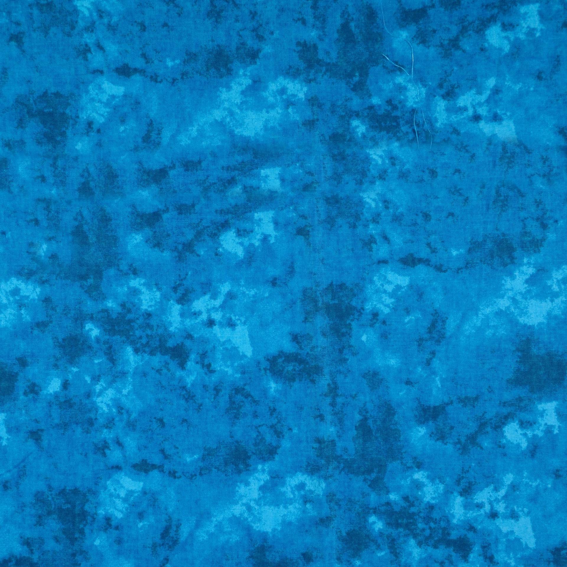 Baumwoll-Cretonne Batikoptik, türkis von Stoffe Hemmers