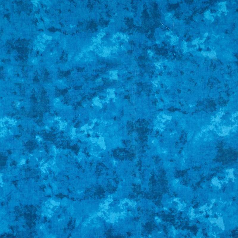 Baumwoll-Cretonne Batikoptik, türkis von Stoffe Hemmers