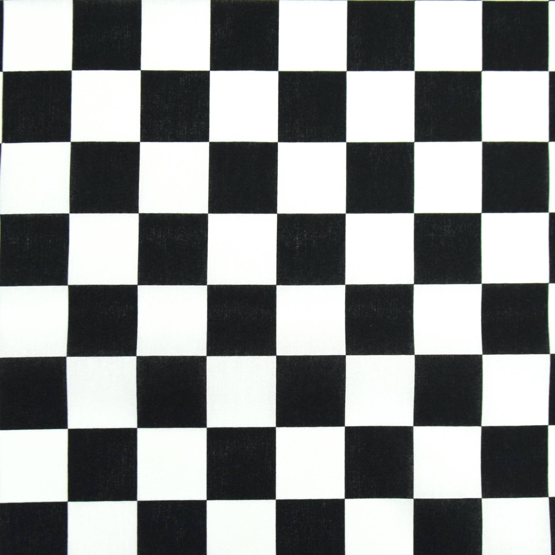 Baumwoll Cretonne Zielflagge - Schachbrett Baumwoll Cretonne Zielflagge - Schachbrett von Stoffe Hemmers