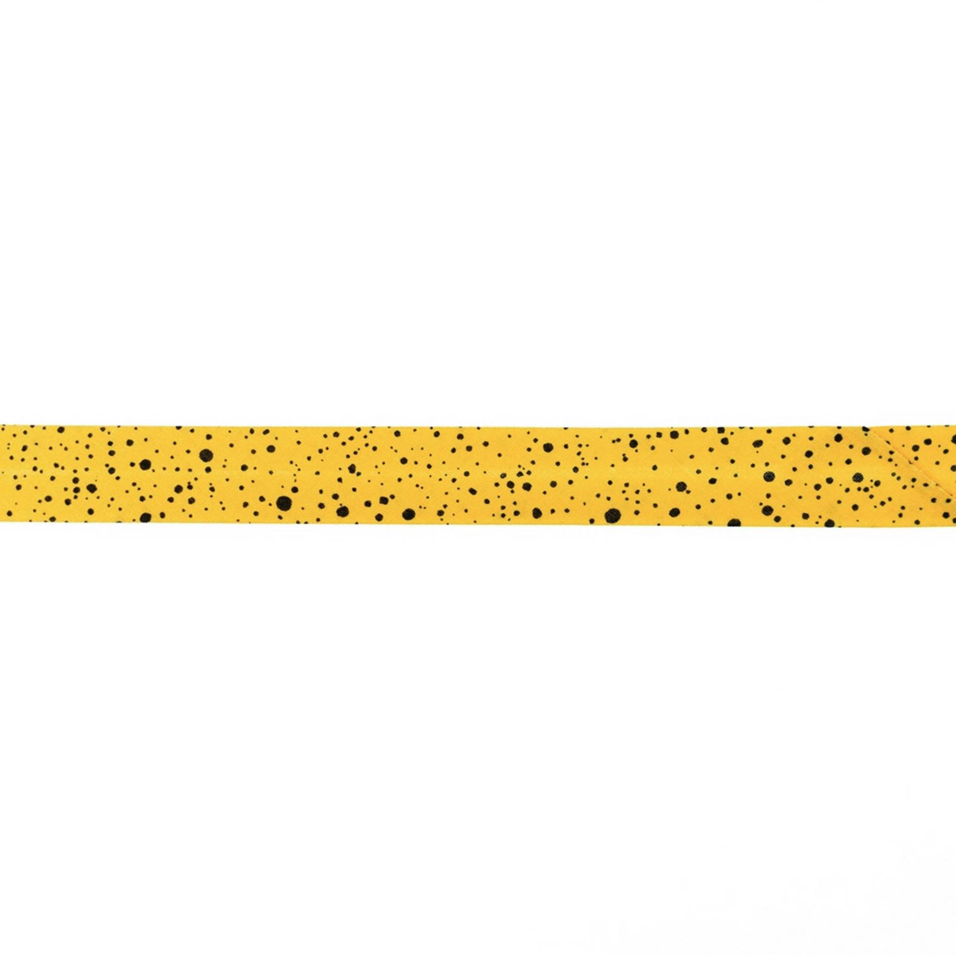 Baumwoll Schrägband Sprenkel 20mm, maisgelb Baumwoll Schrägband Sprenkel 20mm, maisgelb von Stoffe Hemmers