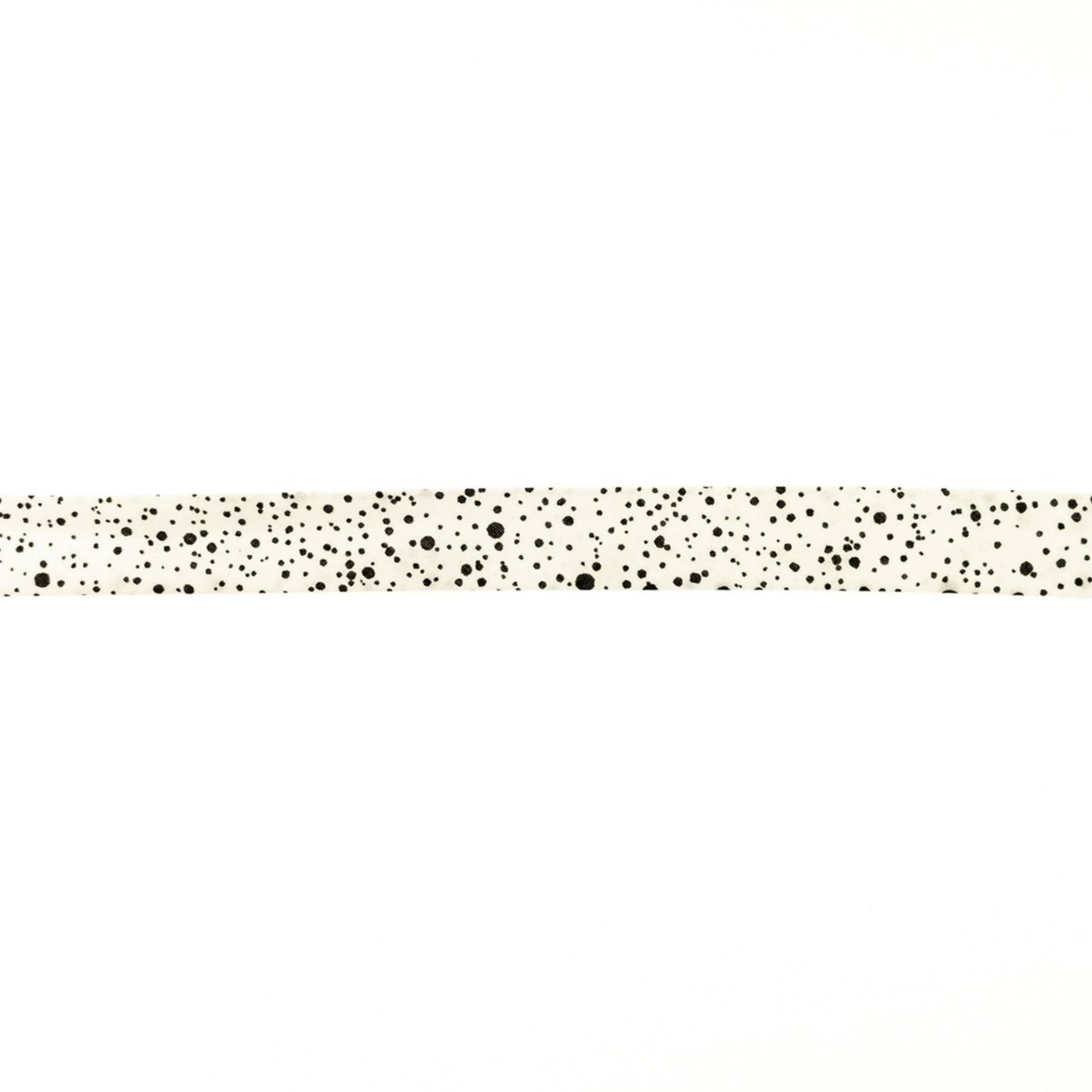 Baumwoll Einfassband Sprenkel 20mm, wollweiss von Stoffe Hemmers