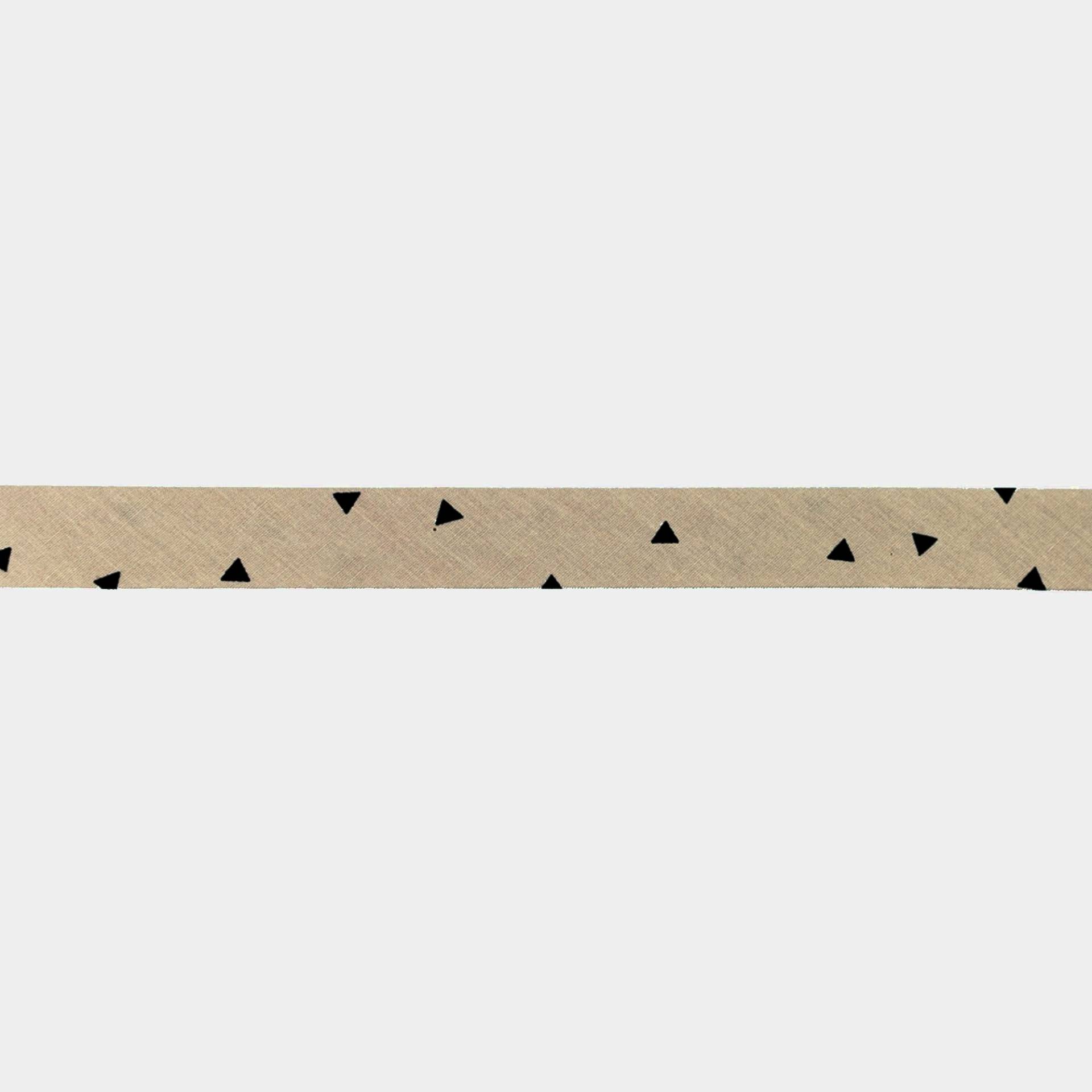 Baumwoll Schrägband Triangle 20mm, beige von Stoffe Hemmers