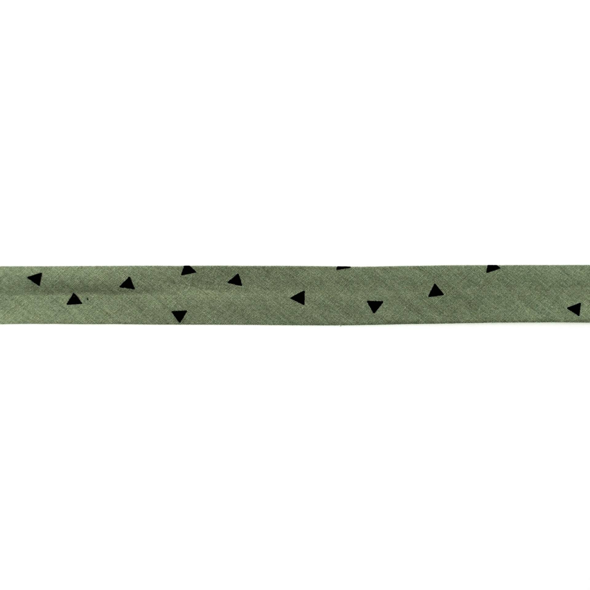 Baumwoll Schrägband Triangle 20mm, grün von Stoffe Hemmers