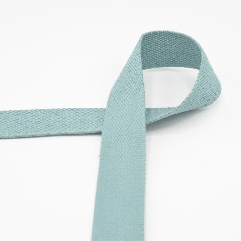 Baumwoll-Gurtband 30 mm, altmint Baumwoll-Gurtband 30 mm, altmint von Stoffe Hemmers