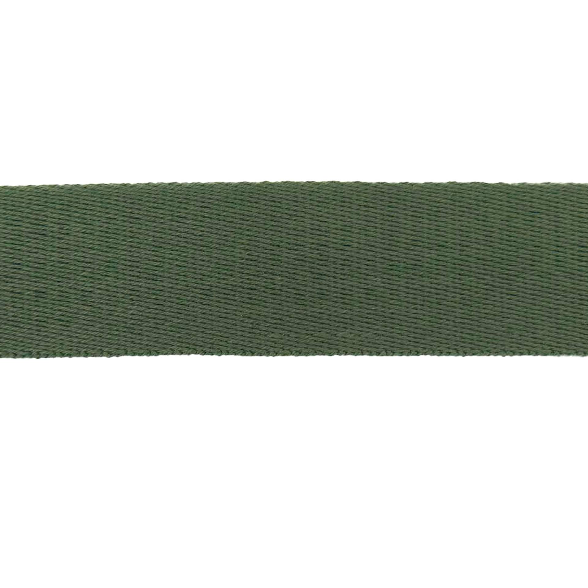 Baumwoll-Gurtband uni altgrün 38 mm von Stoffe Hemmers