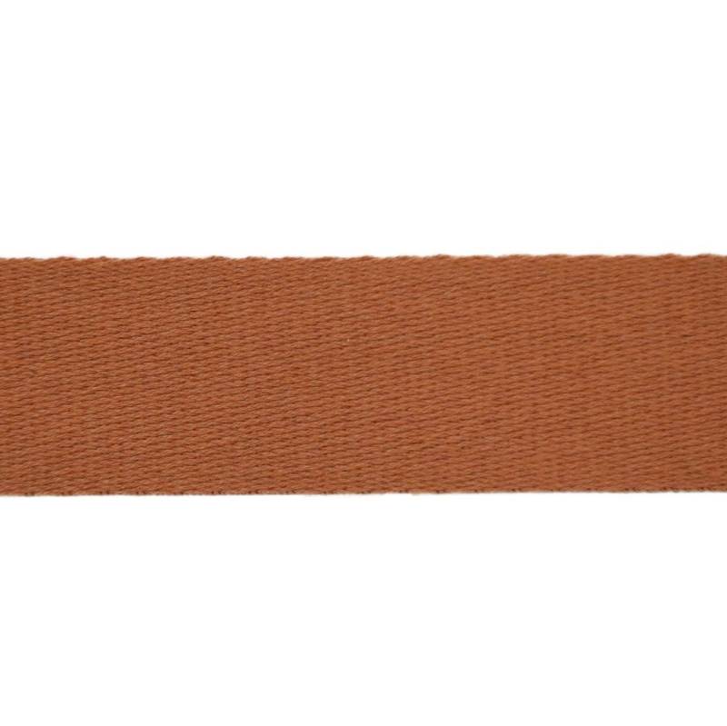 Baumwoll-Gurtband uni cognac 38 mm Baumwoll-Gurtband uni cognac 38 mm von Stoffe Hemmers