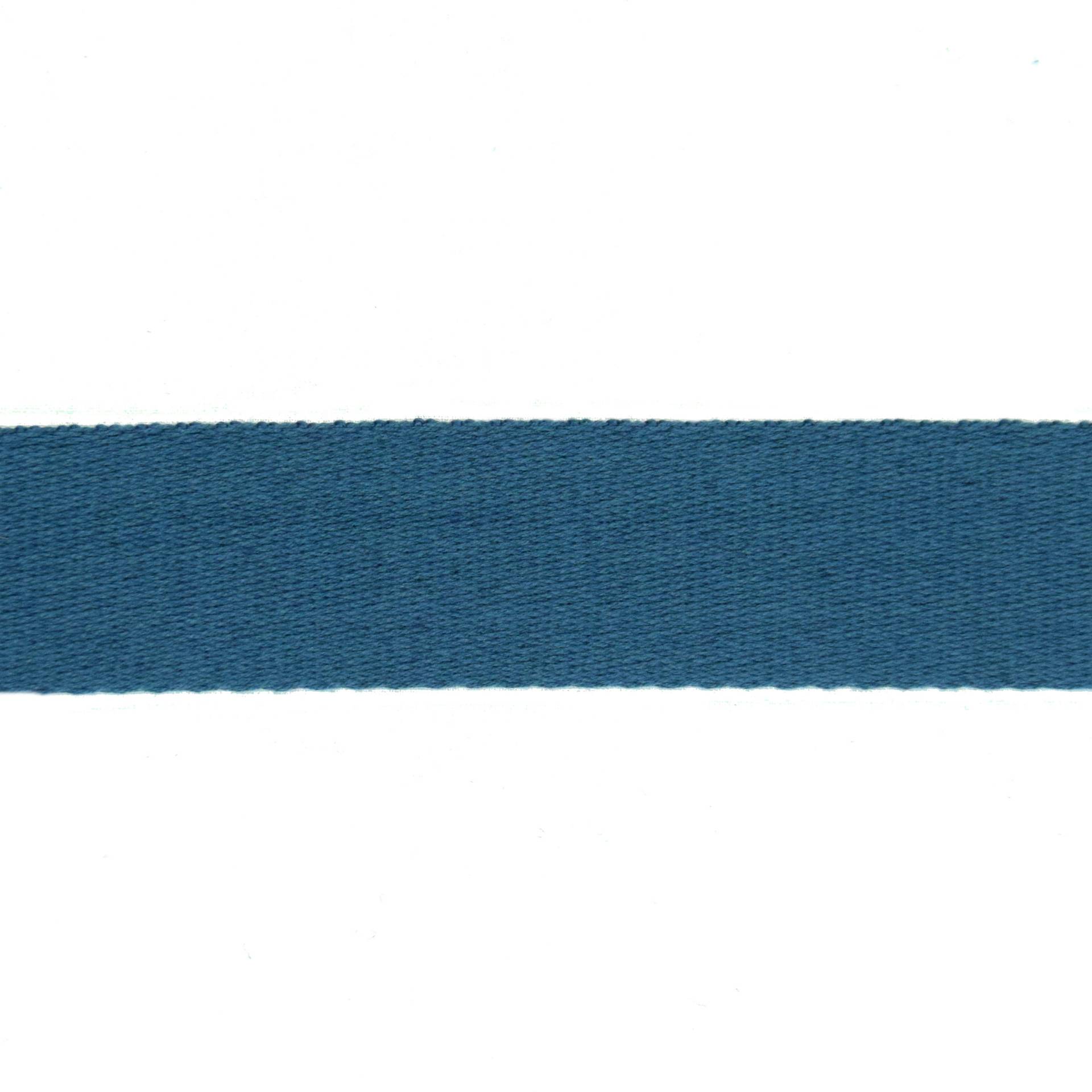 Baumwoll-Gurtband uni jeansblau 38 mm von Stoffe Hemmers