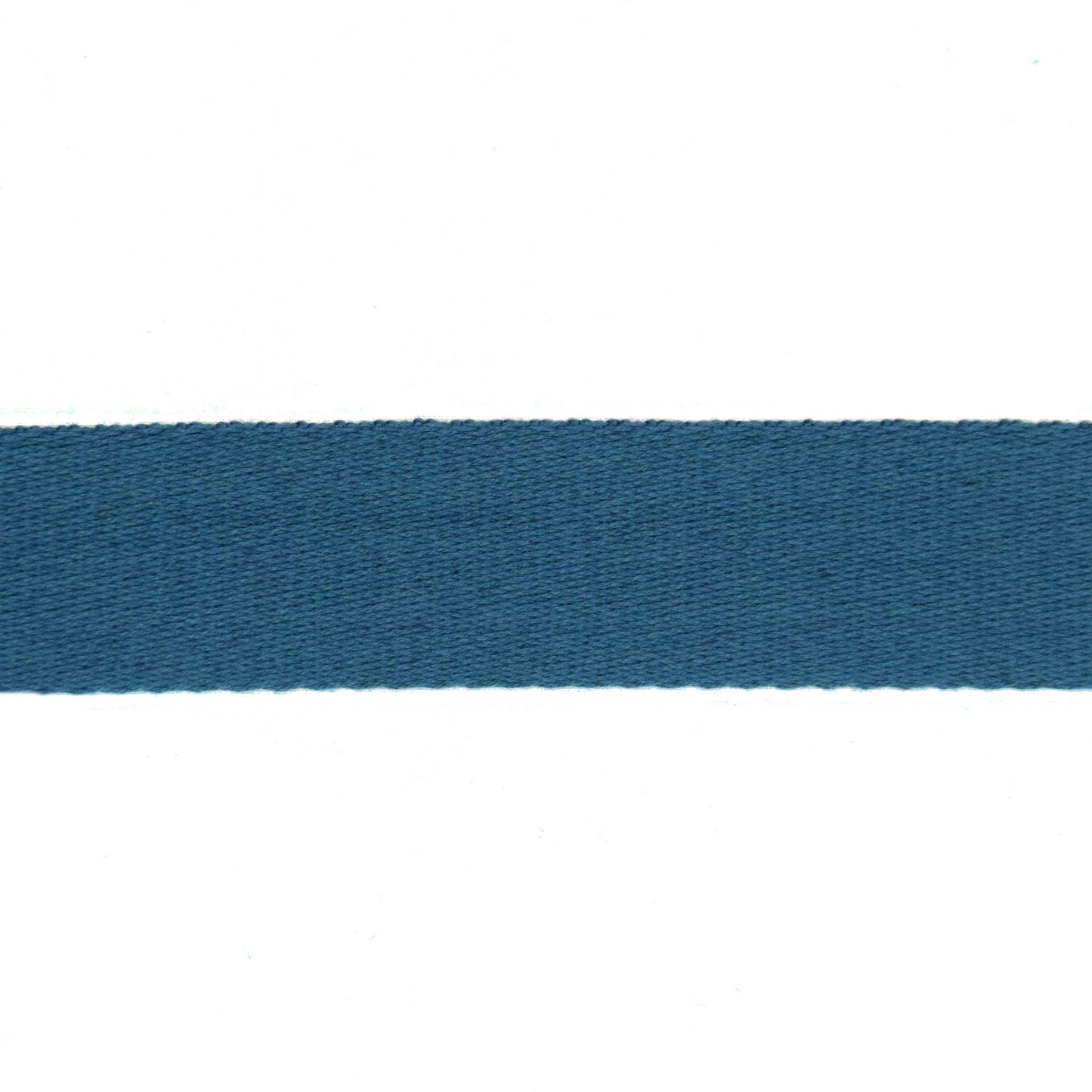 Baumwoll-Gurtband uni jeansblau 38 mm Baumwoll-Gurtband uni jeansblau 38 mm von Stoffe Hemmers