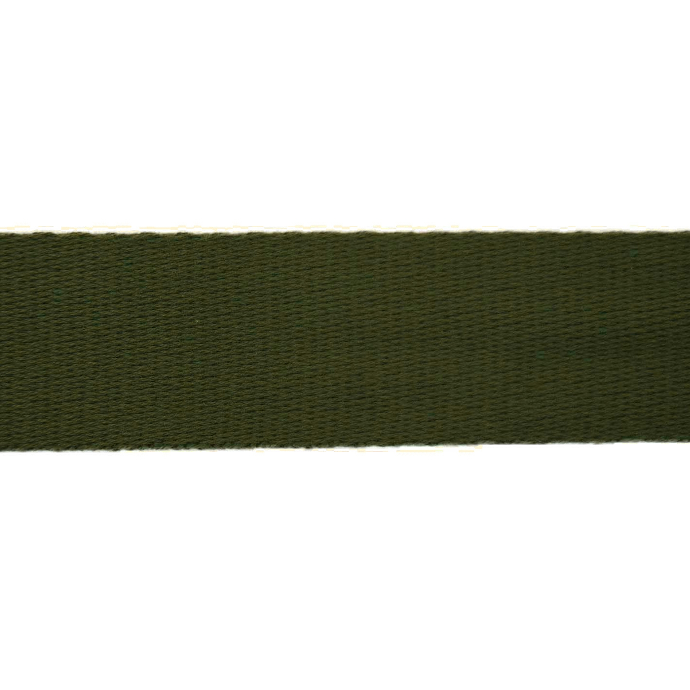 Baumwoll-Gurtband uni olivgrün 38 mm von Stoffe Hemmers