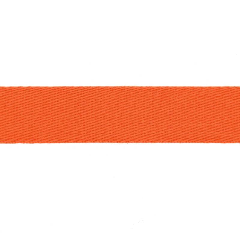 Baumwoll-Gurtband uni orange 38 mm von Stoffe Hemmers