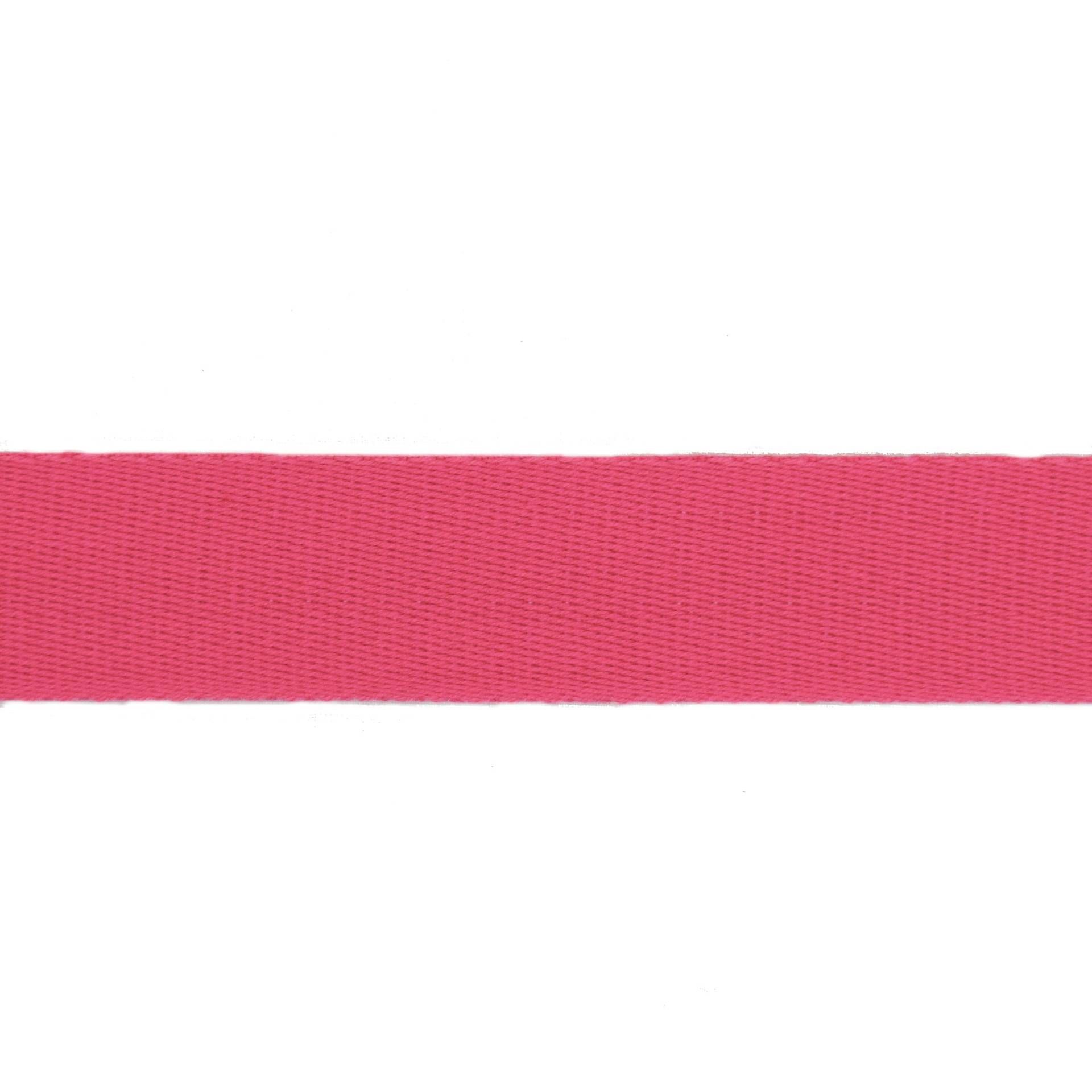 Baumwoll-Gurtband uni pink 38 mm von Stoffe Hemmers