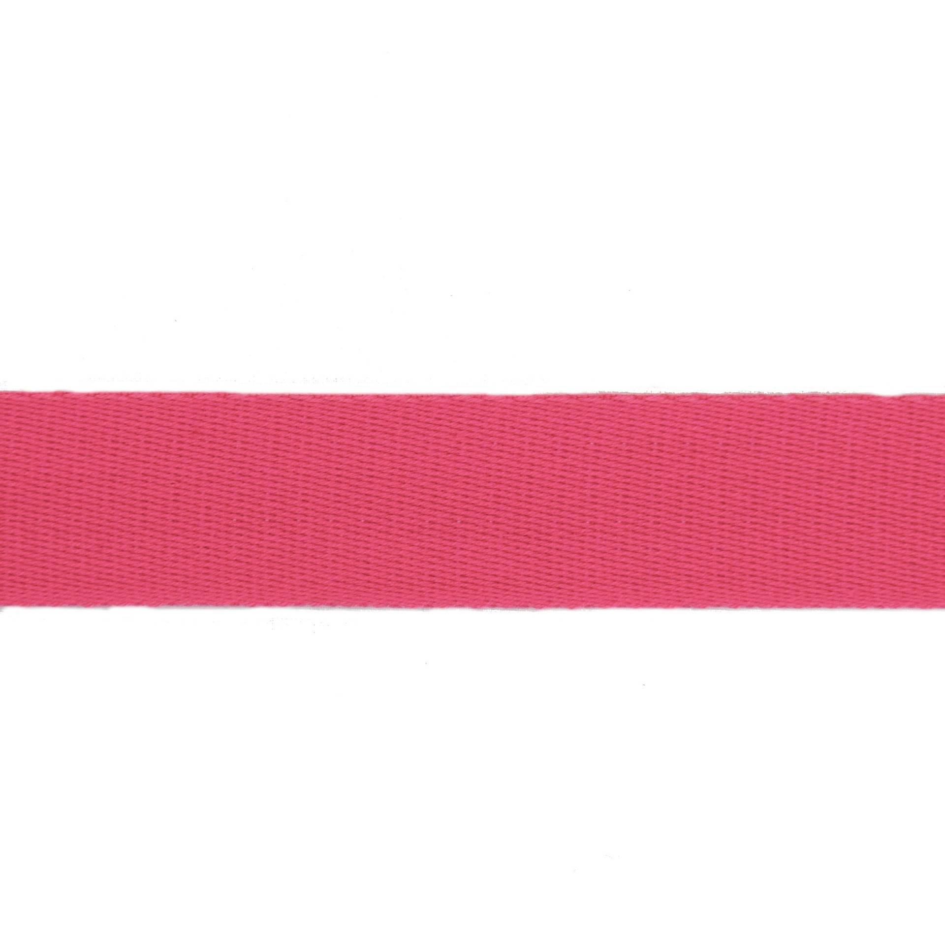 Baumwoll-Gurtband uni pink 38 mm von Stoffe Hemmers